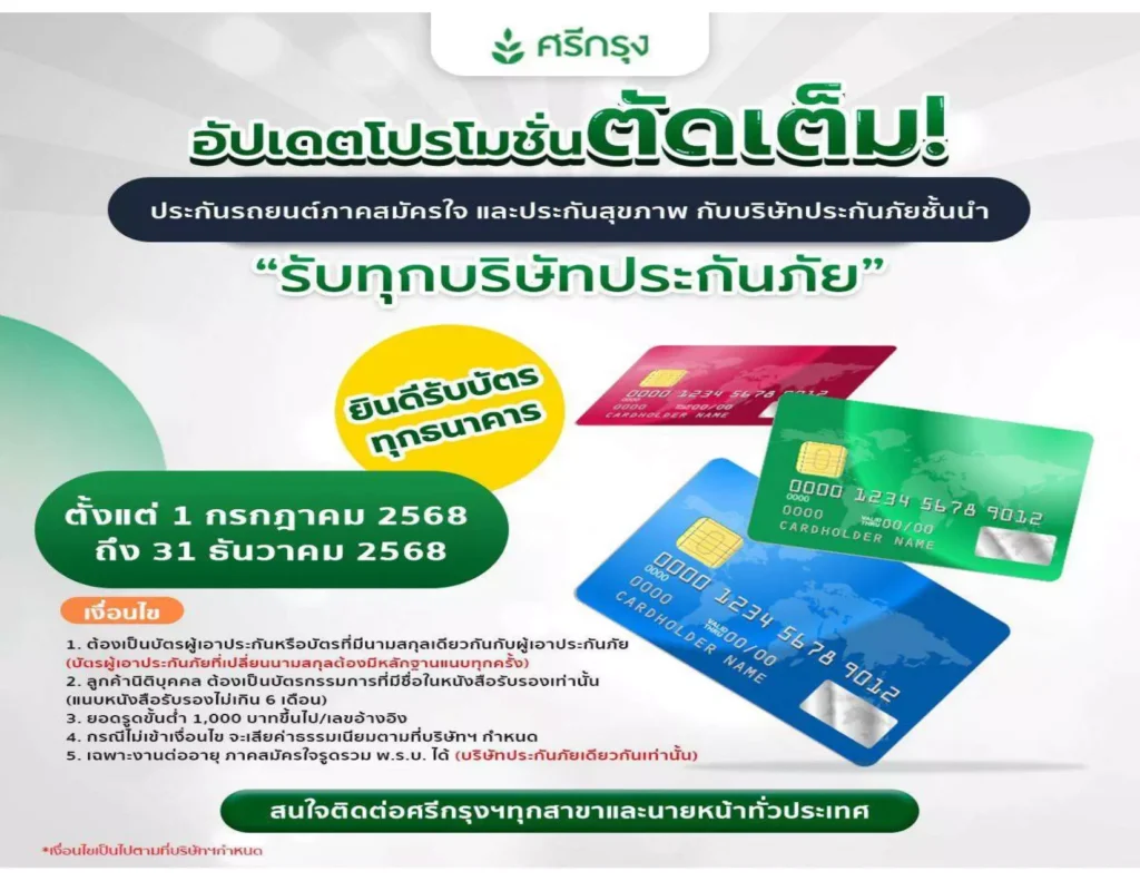 จ่ายผ่านบัตรเครดิตได้ สำหรับลุกค้า อยากสะสมคะแนนบัตร