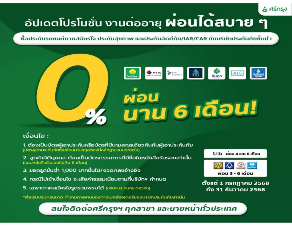 โปรผ่อนประกัน