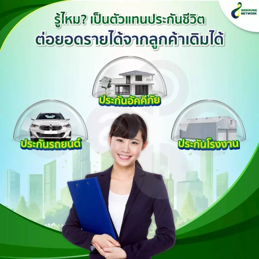 เป็นตัวแทนประกันชีวิต เพิ่มยอดขายประกันรถยนต์ พรบ มีรายได้เพิ่มอีกกระเป๋า ได้ง่ายๆ ช่องทางติดต่อ นิด วิลาวัลย์ SrikrungNetwork สอนขายประกันออนไลน์ให้ยอดขายปัง